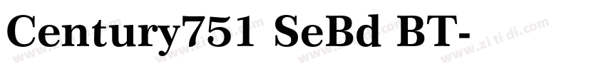 Century751 SeBd BT字体转换